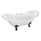 Aqua Eden Clawfoot Bathtubs, 61 L, 30.13 W, White/Oil Rubbed Bronze, Cast Iron VCT7DS6130NC5 - alternate 1